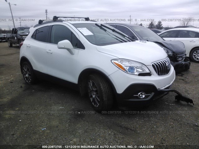 KL4CJ1SMXGB608780 - 2016 BUICK ENCORE SPORT TOURING WHITE photo 1