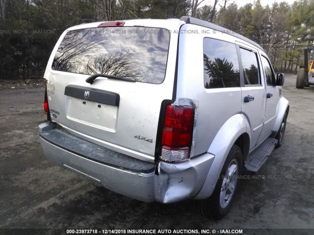 1D8GU28K57W729138 - 2007 DODGE NITRO SXT SILVER photo 6