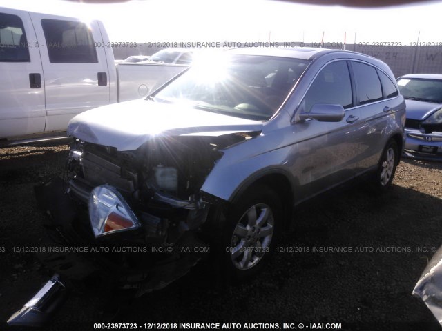 JHLRE38708C037932 - 2008 HONDA CR-V EXL GRAY photo 2