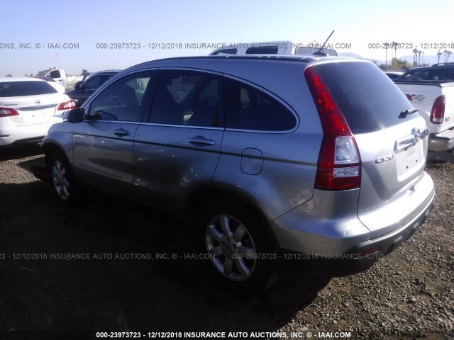 JHLRE38708C037932 - 2008 HONDA CR-V EXL GRAY photo 3