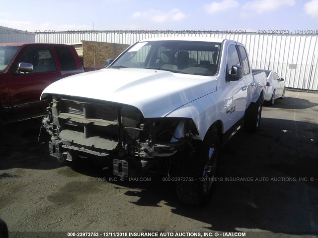 1C6RR7GT2FS518668 - 2015 RAM 1500 SLT WHITE photo 2