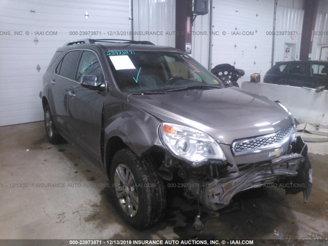 2CNFLGEC3B6369728 - 2011 CHEVROLET EQUINOX LTZ BROWN photo 1