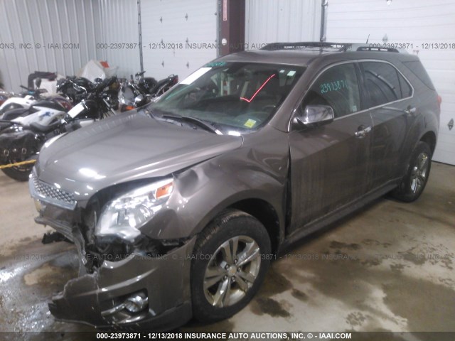 2CNFLGEC3B6369728 - 2011 CHEVROLET EQUINOX LTZ BROWN photo 2