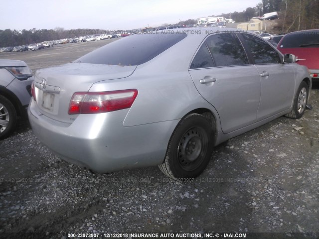 4T1BE46K57U724016 - 2007 TOYOTA CAMRY NEW GENERAT CE/LE/XLE/SE SILVER photo 4