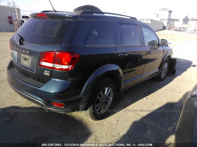 3C4PDCBG4FT524780 - 2015 DODGE JOURNEY SXT Navy photo 4