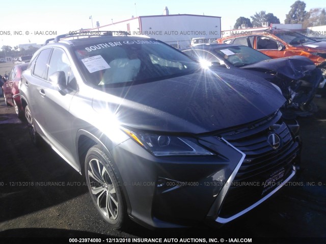 2T2ZZMCAXKC123494 - 2019 LEXUS RX 350/BASE/F SPORT GRAY photo 1