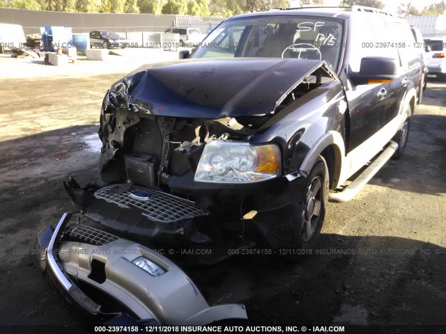 1FMFU17546LA96787 - 2006 FORD EXPEDITION EDDIE BAUER BLACK photo 2