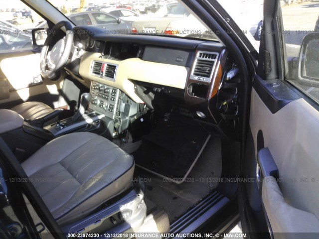 SALME11474A146401 - 2004 LAND ROVER RANGE ROVER HSE BLACK photo 5