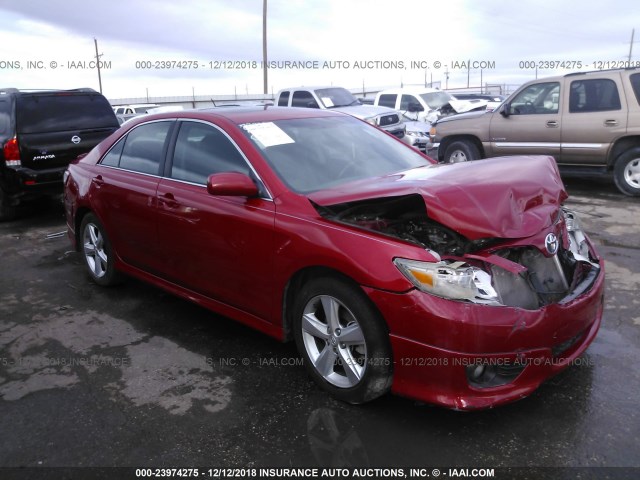 4T1BF3EK0BU173561 - 2011 TOYOTA CAMRY SE/LE/XLE RED photo 1