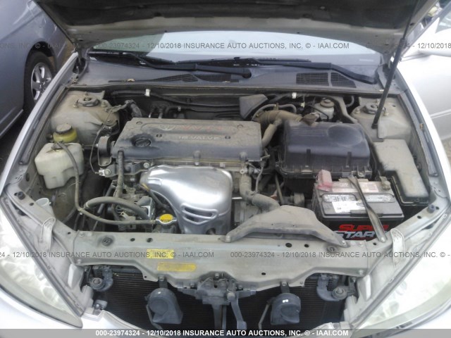 4T1BE32K72U552340 - 2002 TOYOTA CAMRY LE/XLE/SE SILVER photo 10