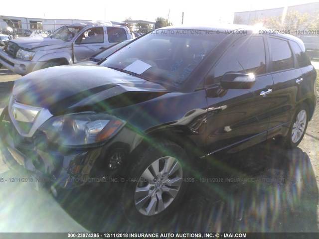 5J8TB2H2XBA000904 - 2011 ACURA RDX BLACK photo 2