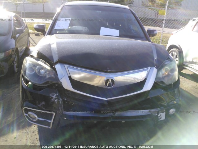 5J8TB2H2XBA000904 - 2011 ACURA RDX BLACK photo 6