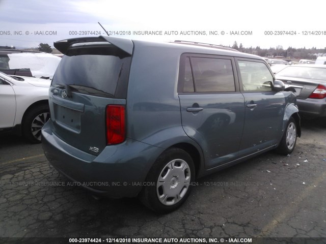 JTLKE50E081041726 - 2008 TOYOTA SCION XB 蓝色 照片 4