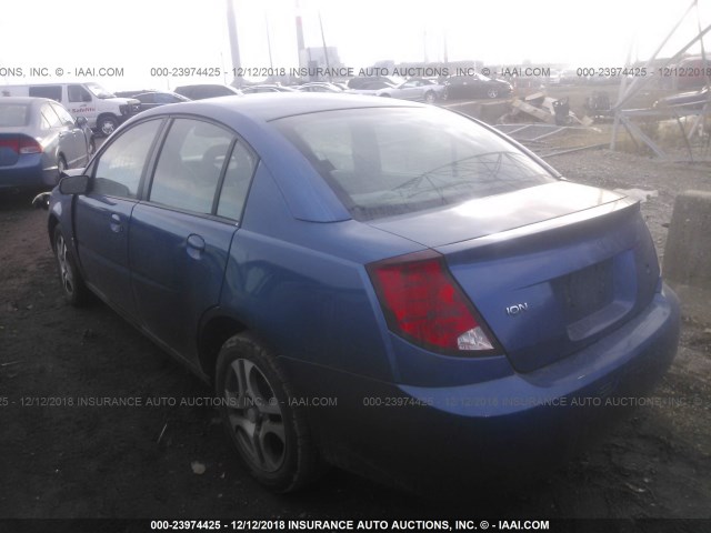 1G8AL52F45Z135926 - 2005 SATURN ION LEVEL 3 BLUE photo 3