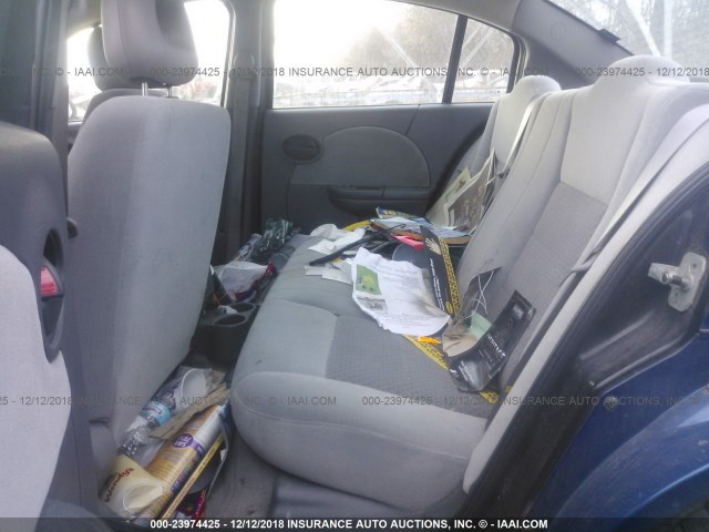 1G8AL52F45Z135926 - 2005 SATURN ION LEVEL 3 BLUE photo 8