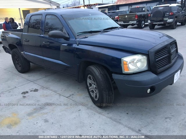 1D7HE28K76S505218 - 2006 DODGE DAKOTA QUAD/ST BLUE photo 1