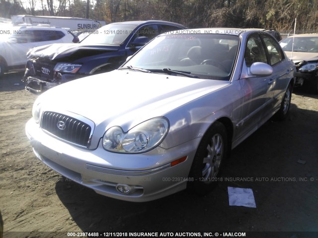 KMHWF35H15A107788 - 2005 HYUNDAI SONATA GLS/LX SILVER photo 2