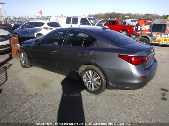 JN1BV7AP3FM338026 - 2015 INFINITI Q50 PREMIUM/SPORT GRAY photo 3