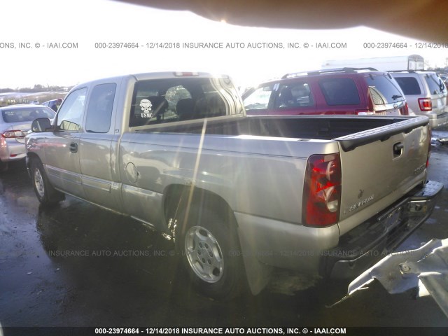 2GCEC19V831327238 - 2003 CHEVROLET SILVERADO C1500 SILVER photo 3