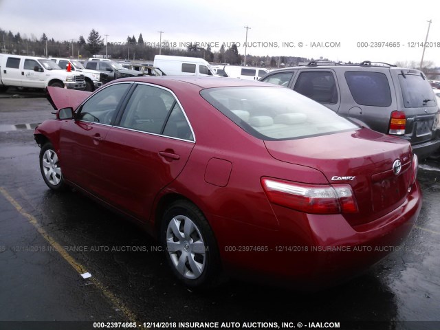 4T1BE46K49U350470 - 2009 TOYOTA CAMRY SE/LE/XLE RED photo 3