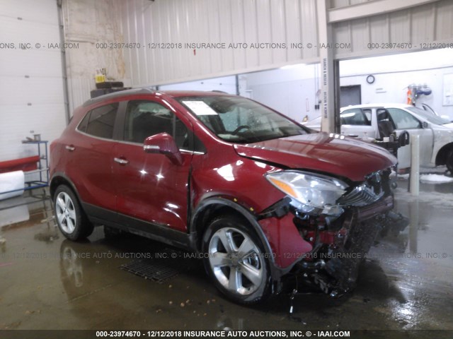 KL4CJFSB2FB219500 - 2015 BUICK ENCORE RED photo 1