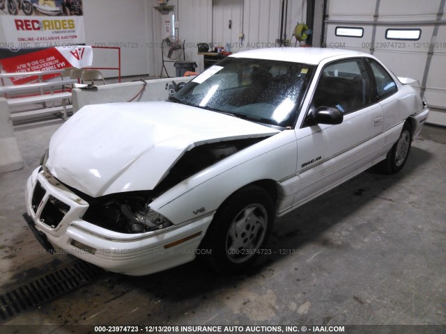 1G2NE15M6SM592951 - 1995 PONTIAC GRAND AM SE WHITE photo 2