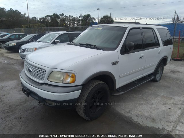 1FMPU16L01LB23156 - 2001 FORD EXPEDITION XLT WHITE photo 2