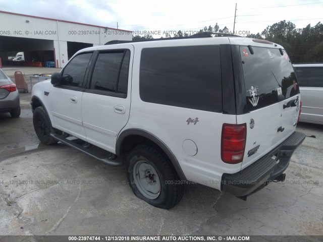 1FMPU16L01LB23156 - 2001 FORD EXPEDITION XLT WHITE photo 3
