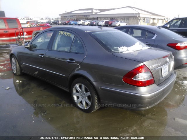 WDBUF87X98B344670 - 2008 MERCEDES-BENZ E 350 4MATIC GRAY photo 3