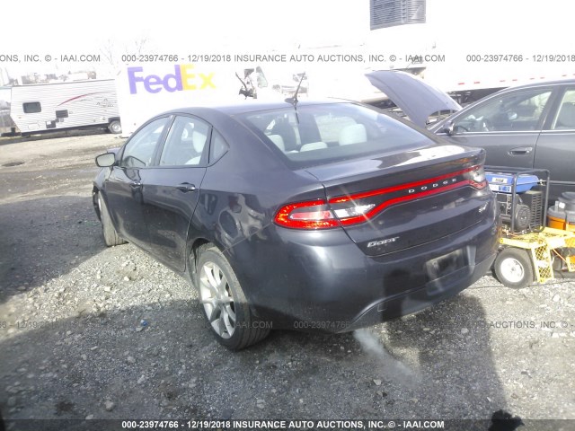 1C3CDFBA7DD215016 - 2013 DODGE DART SXT BLUE photo 3