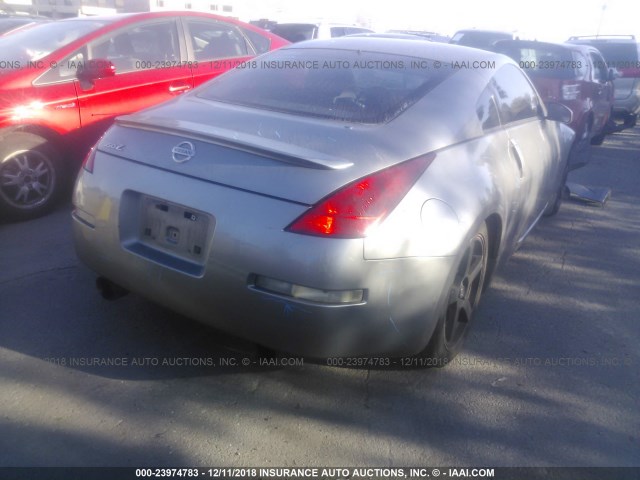 JN1AZ34E45M650809 - 2005 NISSAN 350Z COUPE GRAY photo 4