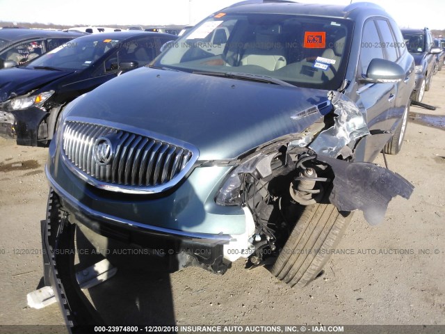 5GAER23D69J202002 - 2009 BUICK ENCLAVE CXL GREEN photo 6