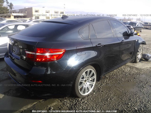 5YMGZ0C56DLL29860 - 2013 BMW X6 M Dark Brown photo 4