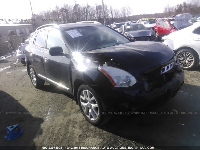 JN8AS5MT2DW016465 - 2013 NISSAN ROGUE S/SV BLACK photo 1