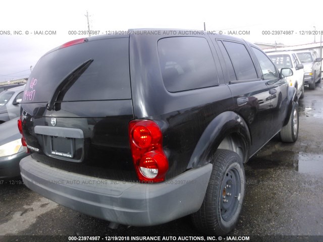 1D4HD38NX4F194437 - 2004 DODGE DURANGO ST BLACK photo 4