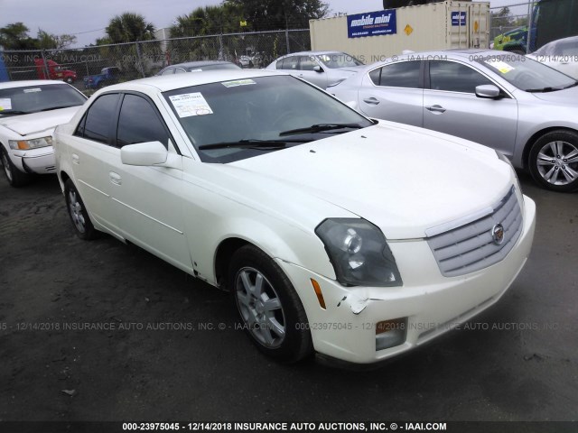 1G6DP577670102817 - 2007 CADILLAC CTS HI FEATURE V6 WHITE photo 1