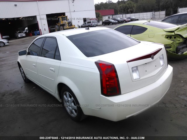 1G6DP577670102817 - 2007 CADILLAC CTS HI FEATURE V6 WHITE photo 3