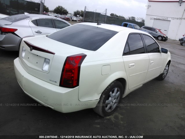 1G6DP577670102817 - 2007 CADILLAC CTS HI FEATURE V6 WHITE photo 4