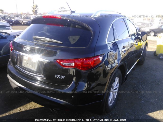 JN8CS1MW6DM174301 - 2013 INFINITI FX37 BLACK photo 4