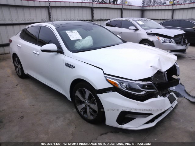 5XXGT4L34KG288822 - 2019 KIA OPTIMA LX/S WHITE photo 1