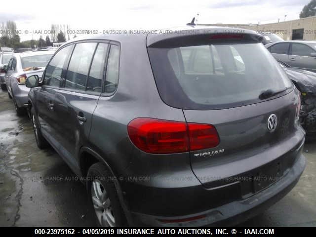 WVGAV3AX8EW574218 - 2014 VOLKSWAGEN TIGUAN S/SE/SEL/R-LINE GRAY photo 3