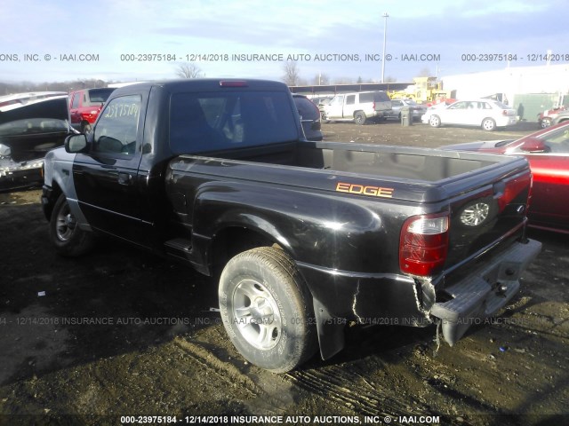 1FTYR10UX4PA42559 - 2004 FORD RANGER BLACK photo 3