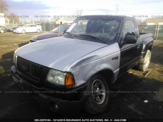 1FTYR10UX4PA42559 - 2004 FORD RANGER BLACK photo 6