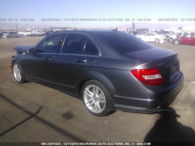 WDDGF4HB9DA849284 - 2013 MERCEDES-BENZ C 250 GRAY photo 3