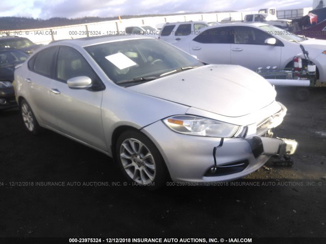 1C3CDFCH2DD320428 - 2013 DODGE DART LIMITED/R/T SILVER photo 1