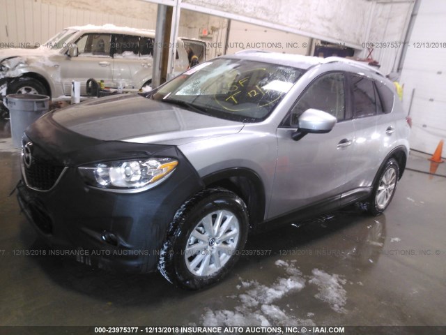 JM3KE2CY3E0343925 - 2014 MAZDA CX-5 TOURING Серебристый фото 2