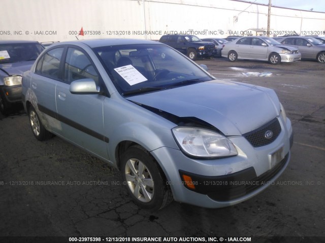 KNADE123386316272 - 2008 KIA RIO LX/SX SILVER photo 1