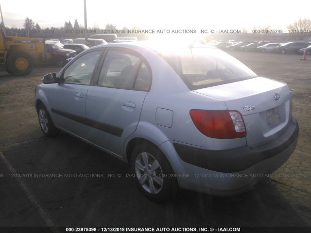 KNADE123386316272 - 2008 KIA RIO LX/SX SILVER photo 3