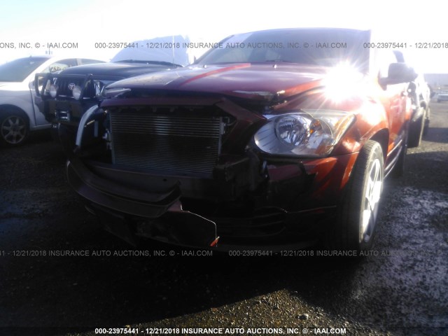 1B3HB48B57D553807 - 2007 DODGE CALIBER SXT ORANGE photo 6