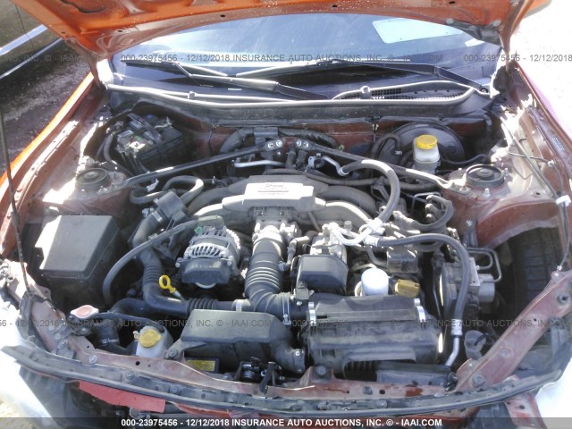 JF1ZNAA12D2707784 - 2013 TOYOTA SCION FR-S ORANGE photo 10